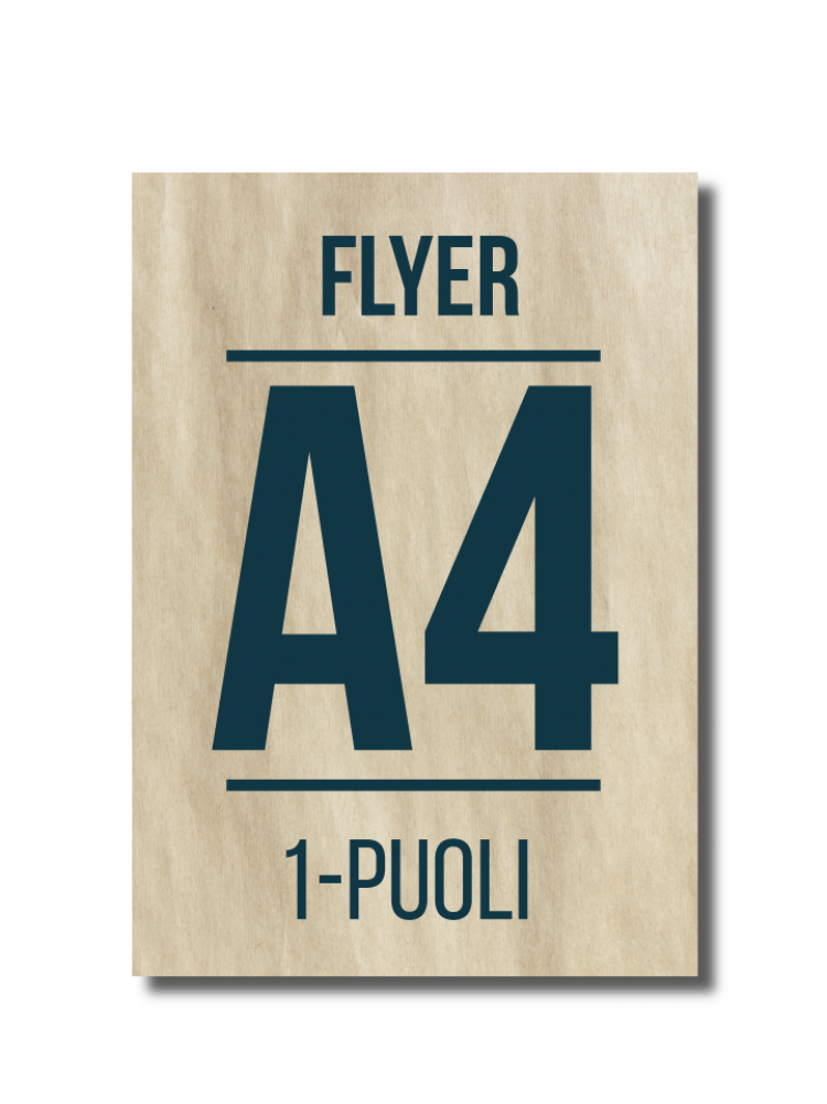 A4-140 Flyer A4 1-puoli, min. 100 kpl